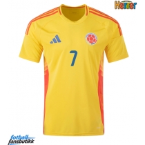 Colombia Luis Diaz #7 Hjemmedrakt Copa America 2024 Kortermet